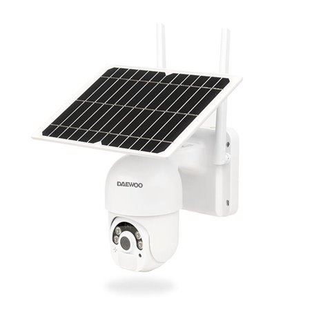 Caméra extérieure motorisée autonome avec panneau solaire intégré Daewoo W505M