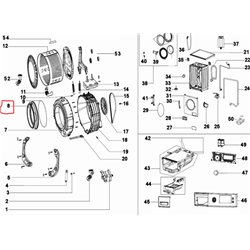 Joint de hublot pour lave linge Thomson TW1016, 34010671