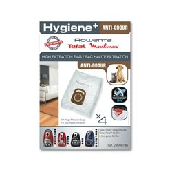 Sac hygiène haute filtration x4 aspirateur Rowenta ZR200740