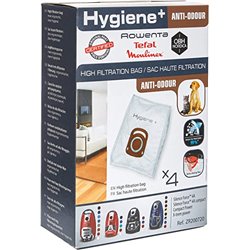 Sac hygiène haute filtration x4 aspirateur Rowenta ZR200740