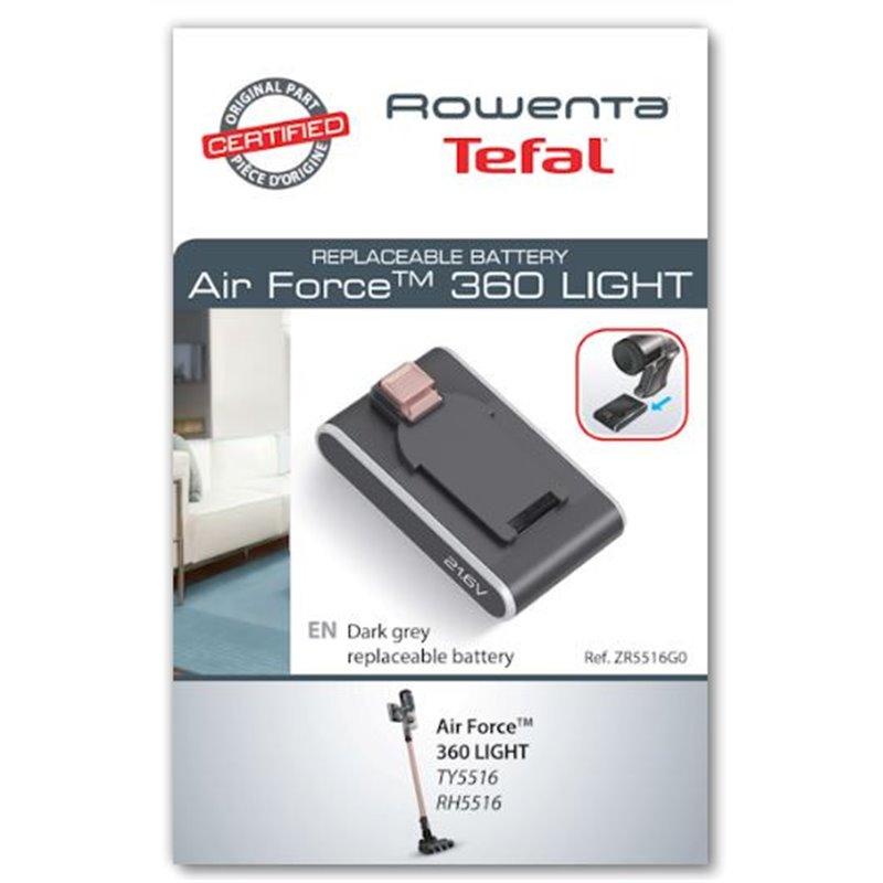 ZR5516G0, Batterie aspirateur air force 360 light 21.6V Rowenta