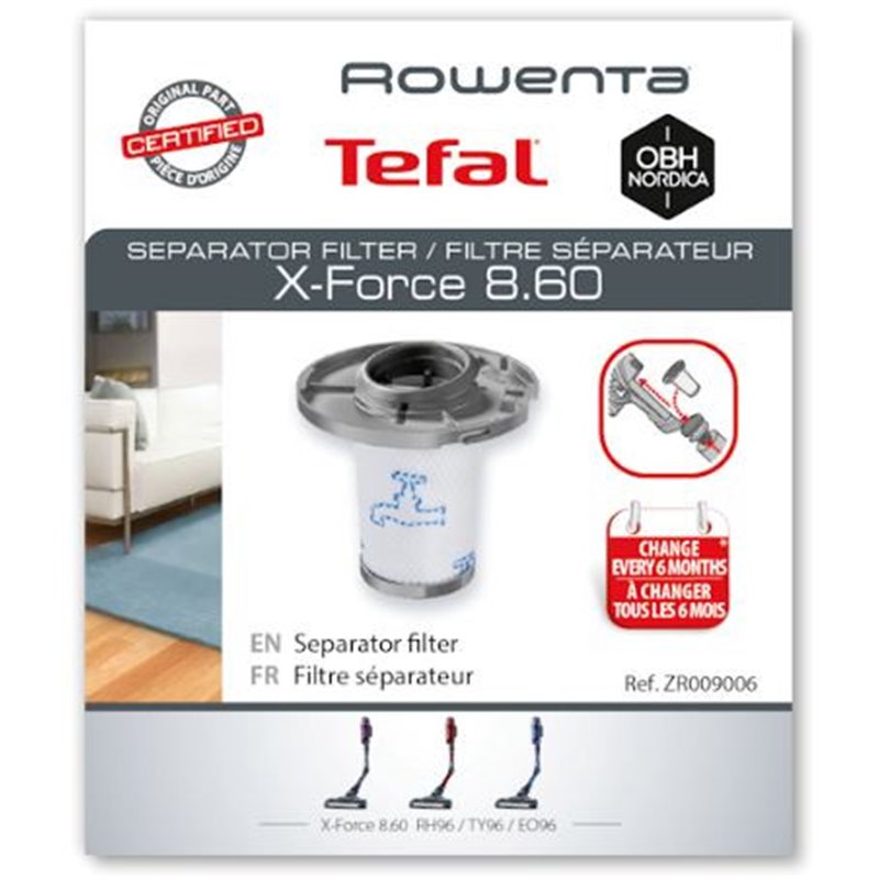 ROWENTA Filtre séparateur aspirateur X-Force 8.60 ROWENTA Filtre séparateur aspirateur X-Force 8.60
