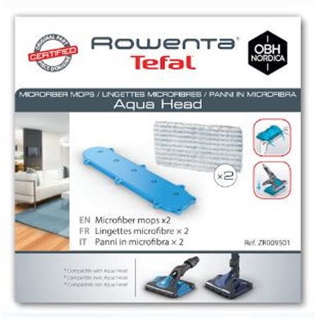 Lingettes Microfibres X2 pour Aqua Head ROWENTA