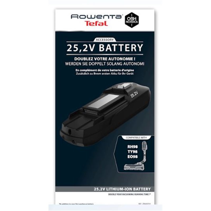 Batterie lithium 25.2v pour xforce flex 11.60 - zr009701 - rowenta