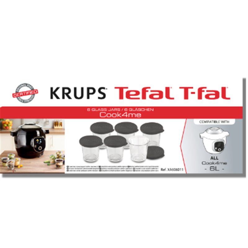 Lot de 6 bocaux de sticla Tefal - XA606011 - Krups