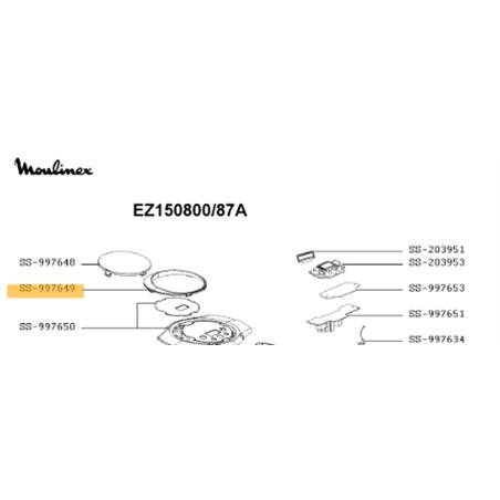 Bague pour multi cuiseur extra crisps Moulinex EZ150800, SS-997649