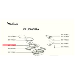 Capot supérieur pour multi cuiseur extra crisps Moulinex EZ150800, SS-997650