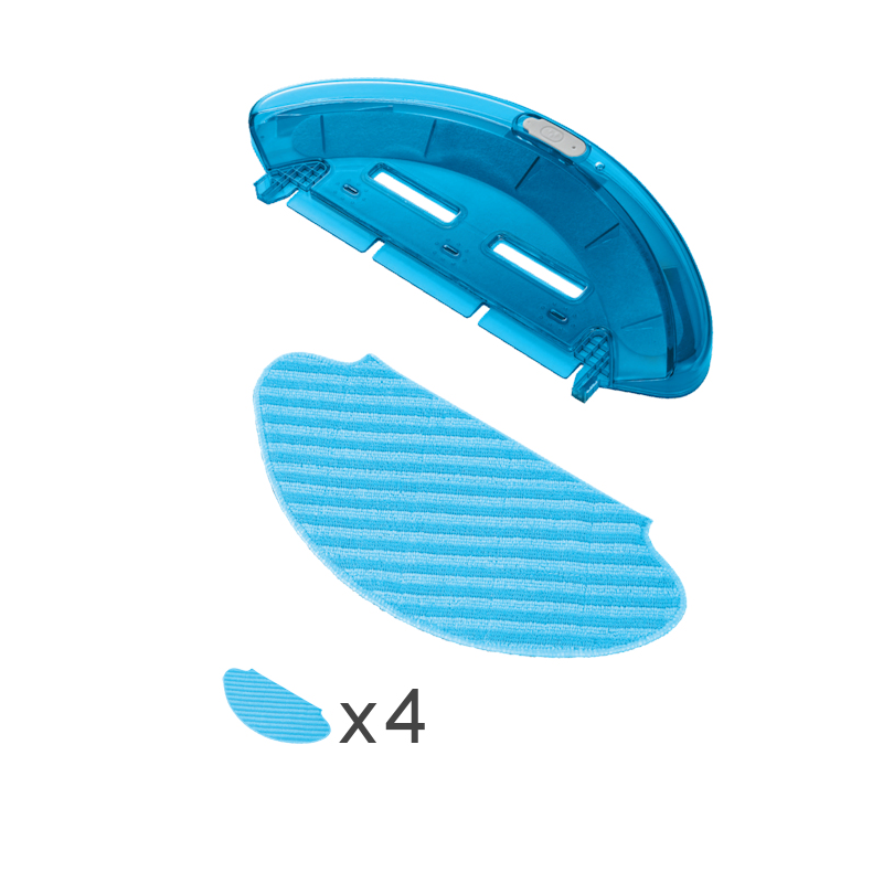 Rowenta Support Lingettes Microfibre + 4 Lingettes pour aspirateurs robots Smart Force et Essential ZR690002