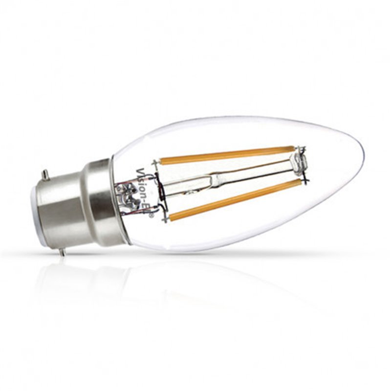 Ampoule LED B22 filament flamme 4W 2700K