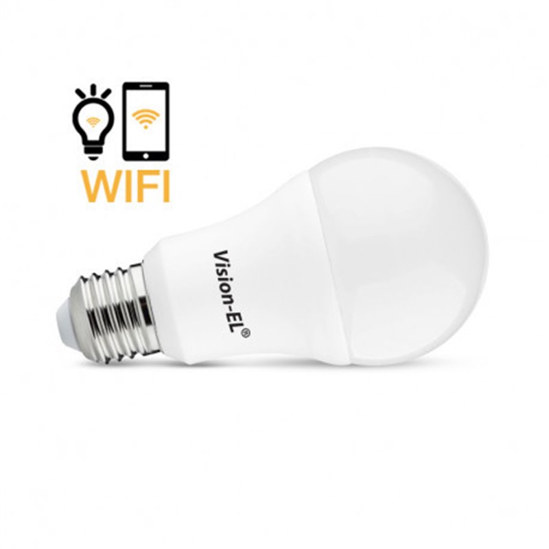 Ampoule LED E27 connectée WIFI 12W Blanc + RGB