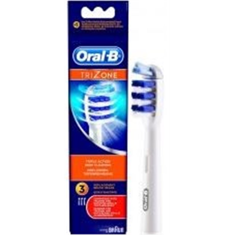 Lot de 3 brossettes Tri-zone Oral-B – pour brosse à dents électrique – EB30X3