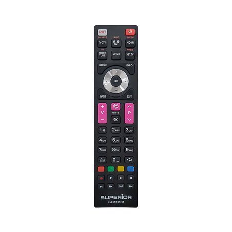 Télécommande noire prête à l'emploi pour TELEFUNKEN 8079