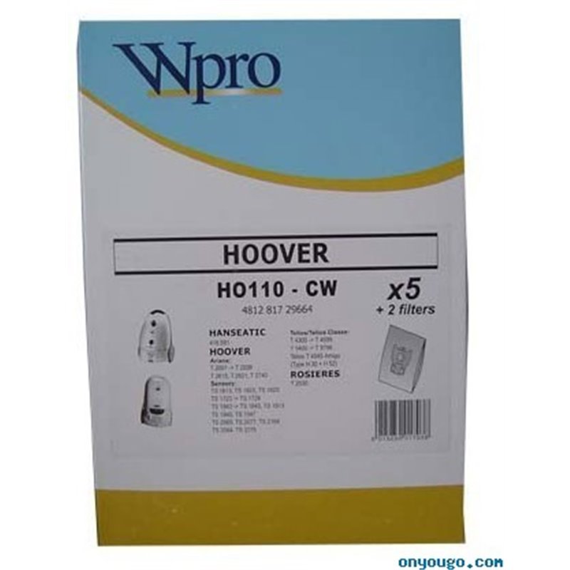 481281729664- Sac aspirateur Hoover - HO110W