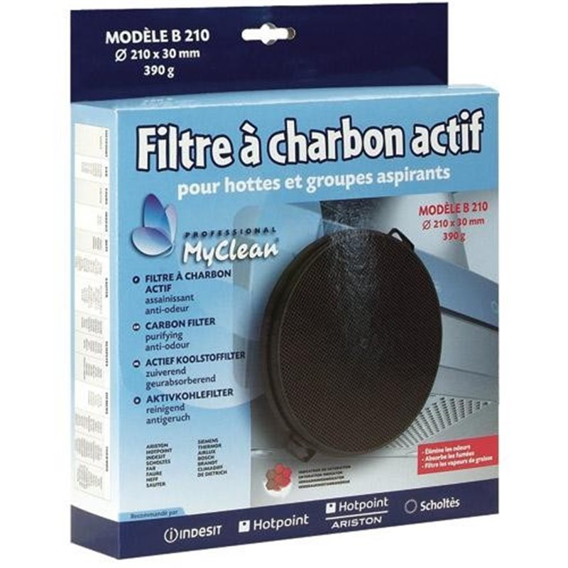 Filtre charbon rond Type 210