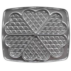 Jeu de plaques coeurs 6 gaufres Lagrange 030521