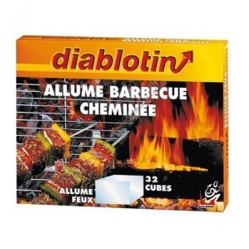 Allume-barbecue en bois, 32 pièces