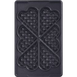 Coffret 2 plaques gaufre coeur + 1 livre de recettes