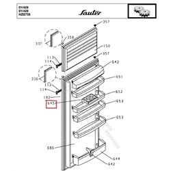 Casier à oeufs pour refrigerateur Sauter 41x4226