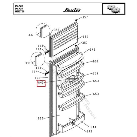 Casier à oeufs pour refrigerateur Sauter 41x4226