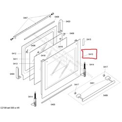 Vitre de four exterieur siemens 00477960