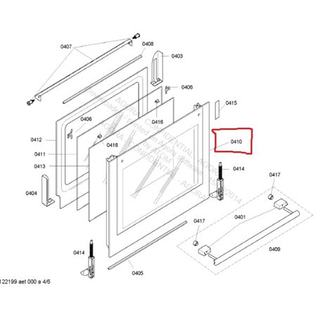Vitre de four exterieur siemens 00477960