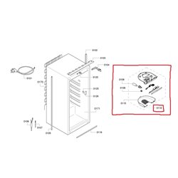 Unite de reglage pour refrigerateur Neff 00499385