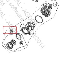 Bouchon de vidange pour machine a laver Saba