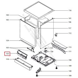 Carte de puissance pour machine a laver Brandt AS0024397