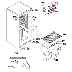 Thermostats pour réfrigérateur candy 49008758