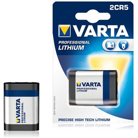 Pile Lithium Photo Varta 6V - 1600mAh - 2CR5 - Blister de 1 pile