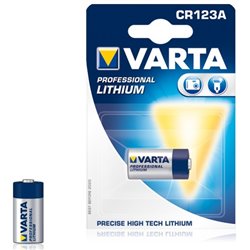 Pile Lithium Photo Varta 3V - 1480mAh - CR123A - Blister de 1 pile