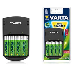 Chargeur Varta Ready to use avec 4 accus AA - 2100 mAh