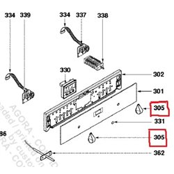 Manette de programmation pour four Sauter 74X7437