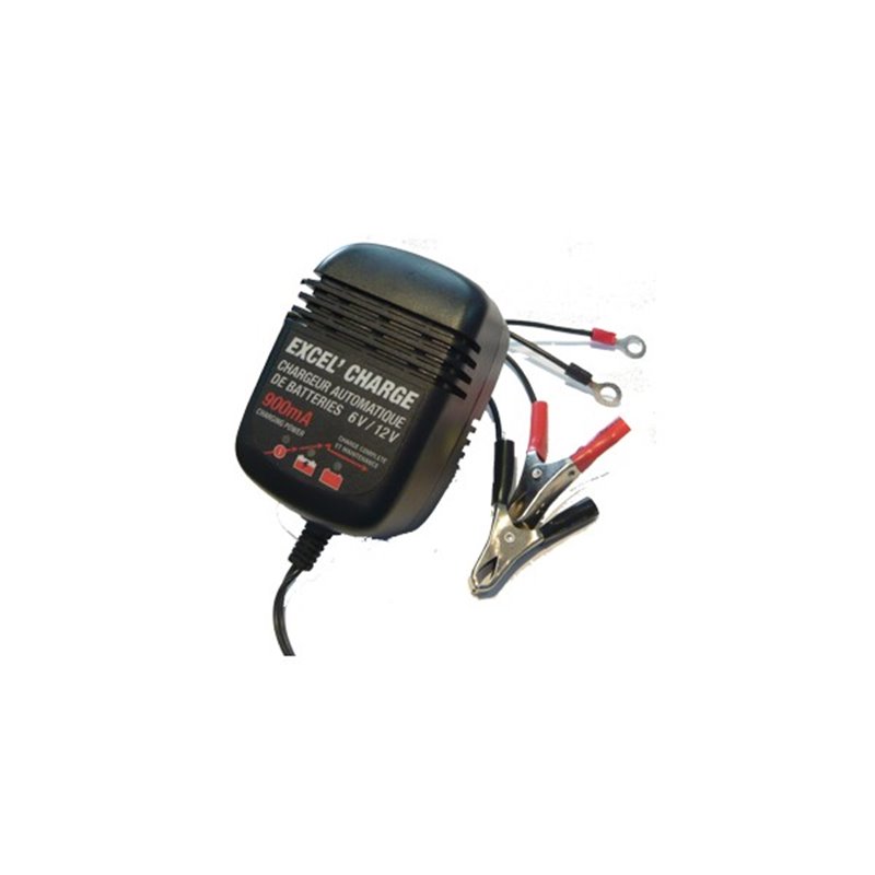 Chargeur automatique de batterie 6V/12V 900mA