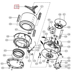 Coisillon pour machine a laver Daewoo 361A300500