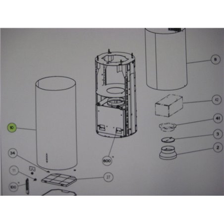 CONDUIT INFERIEUR d370 x A770 ROBLIN 133.0069.915