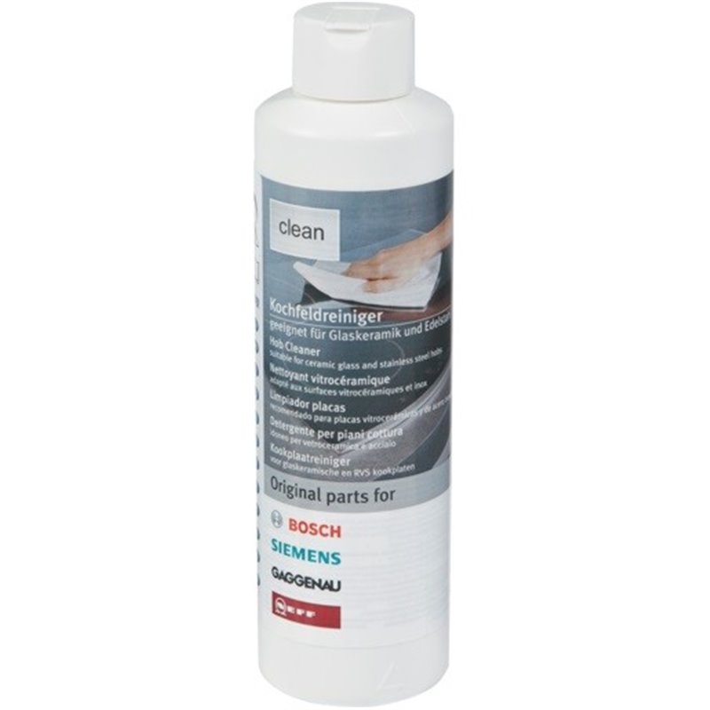 Nettoyant liquide pour plaques vitrocéramiques 250 ML Bosch