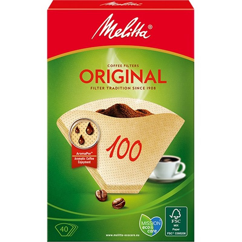 Filtres papier 100 - Melitta - 40 filtres - 6627300