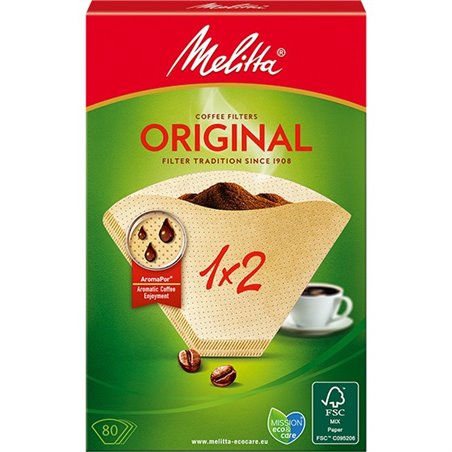 Filtres papier 1x2 - Melitta - 40 filtres - 6658212