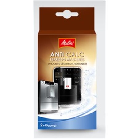 Produit détartrant Melitta : 2 Sachets pour Machine Expresso -  Coffee-Webstore