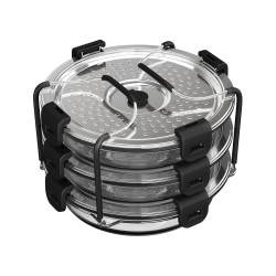 My Batchcooker Express Moulinex XA6130E0 avec 3 récipients en verre pour Cookeo 6 litres