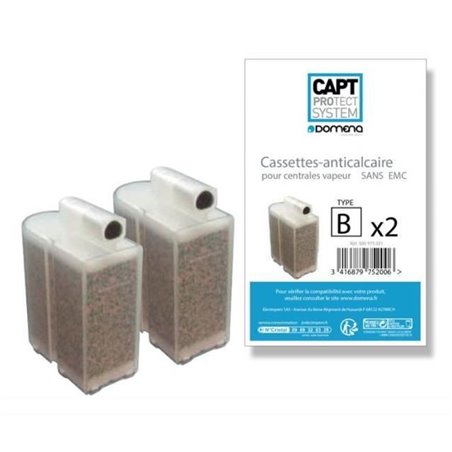 Cassettes anti calcaire sans EMC pour centrale vapeur pack de 2 - Domena 500970813