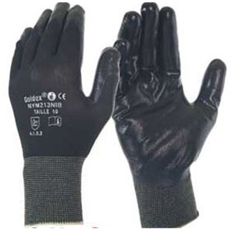 Gants de protection nitrile ou protection liquide et chimique - latex et polycloropène