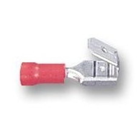 Cosses doubles femelle isolées par 100 - couleur rouge - 6,3x0,8 - 0,38 à 1,43 mm²