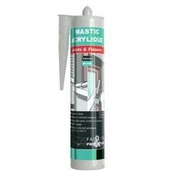 Silicone acrylique - souple et élastique - gris - 310ml