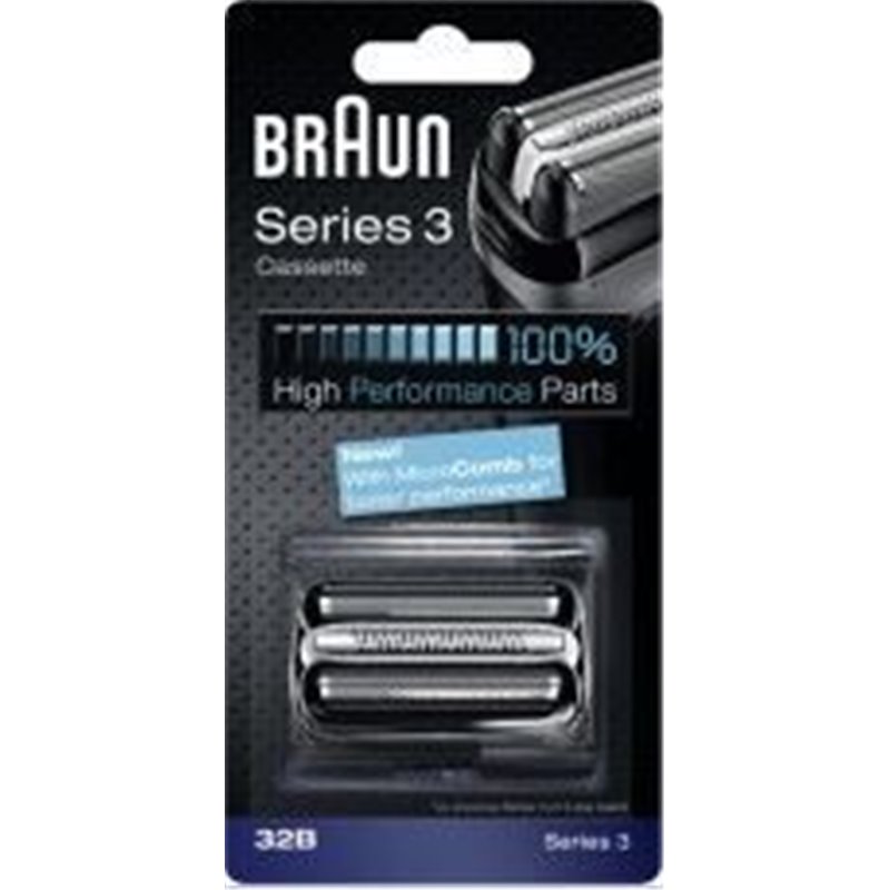 Tête de rasoir Braun pour rasoir électrique Braun – séries 3 – cassette - 81253265