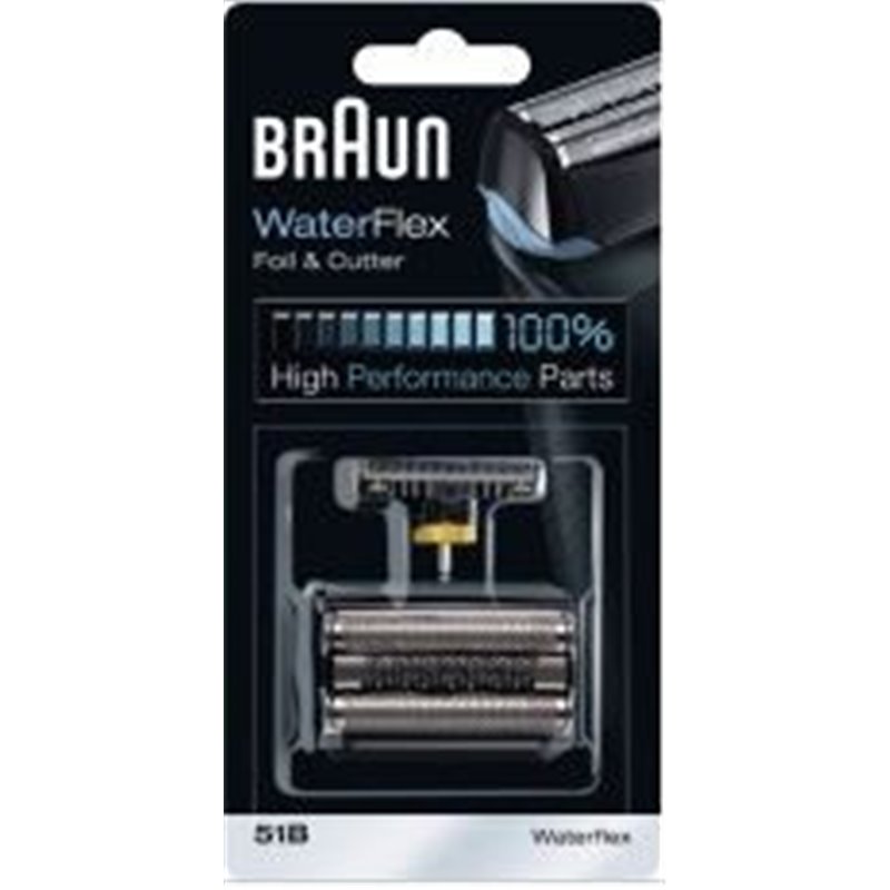 Tête de rasoir Braun 51B – combi-pack pour rasoir électrique Braun – Waterflex WF2S - 280960