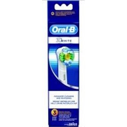 Lot de 3 Brossettes 3D White Polissante Oral B – pour brosse à dents électrique – EB18X3
