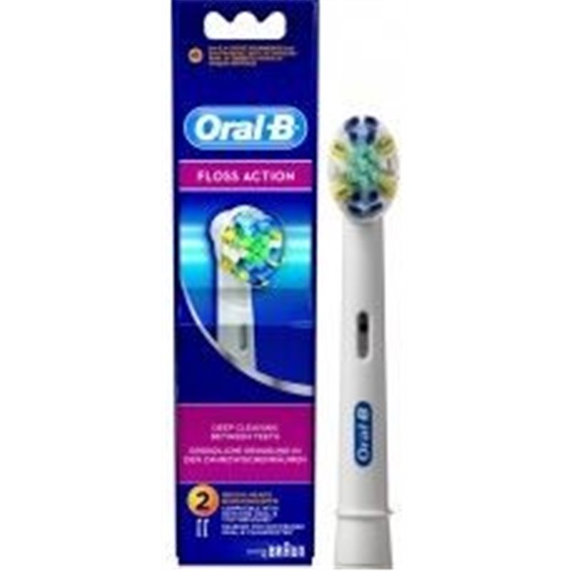 Lot de 3 brossettes Floss Action Oral-B – pour brosse à dents électrique – EB25X3