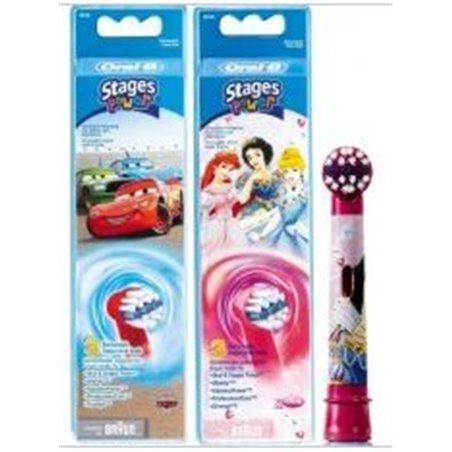 Lot de 3 brossettes Oral-B Kids – Spécial enfant – pour brosse à dents électrique – EB10X3K